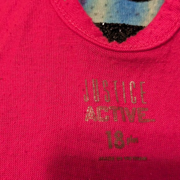 Justice Active cross back tank top size 18 plus - Picture 4 of 5